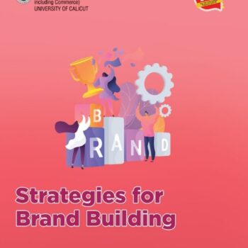 Cover of the Strategies for Brand Building textbook featuring branding concepts and marketing strategy visuals
