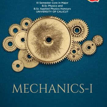 Mechanics - 1 book cover with diagrams of forces, motion, and vectors representing basic principles of mechanics.