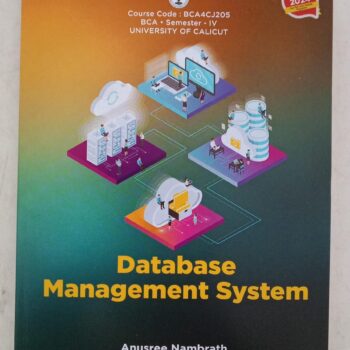 Cover of Database Management System, an academic textbook explaining database concepts, data storage, retrieval, design, and management for modern applications.