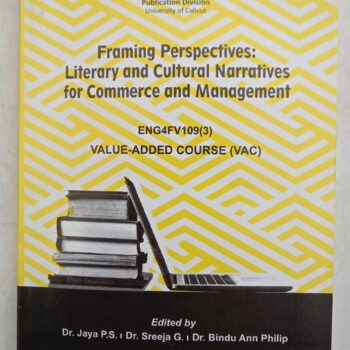 Cover of Framing Perspectives: Literary and Cultural Narratives for Commerce and Management, a contemporary academic book connecting literature, culture, and business studies.